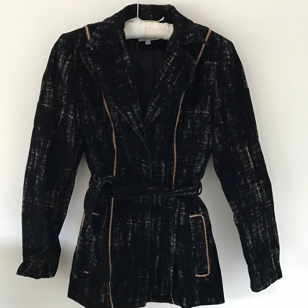 {Alberto Makali} Distressed Plaid Corduroy Jacket